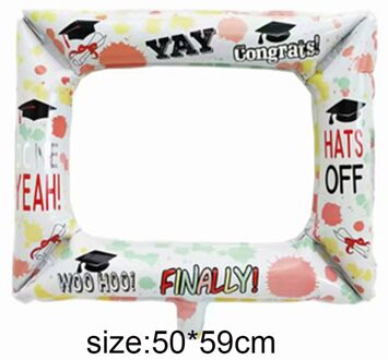 Gelukkige Verjaardag Aluminium Fotolijst Ballon voor creatieve Verjaardag Familie Party Photobooth props jongen meisje verjaardag Decoratie kid licht grijs