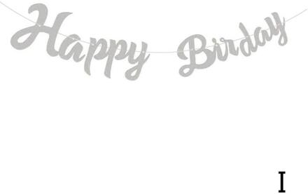 Gelukkige Verjaardag Banner Bunting Papier Verjaardagsfeestje Opknoping Garland Decoratie Douche Baby Banner