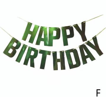 Gelukkige Verjaardag Banner Bunting Papier Verjaardagsfeestje Opknoping Garland Decoratie Douche Baby Banner