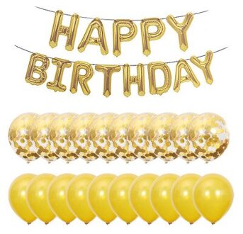 Gelukkige Verjaardag Brief Ballonnen Party Leveranties Globos Fiesta Ballon Decoratie Anniversaire Baby Shower Meisje Ballons Bruiloft Decor Birthday reeks 1