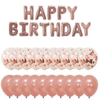 Gelukkige Verjaardag Brief Ballonnen Party Leveranties Globos Fiesta Ballon Decoratie Anniversaire Baby Shower Meisje Ballons Bruiloft Decor Birthday reeks 2