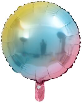 Gelukkige Verjaardag Gradiënt Kleur 16inch Brief Ballonnen 18 inch Hart Ster Ronde Folie Ballon Verjaardag Bruiloft Decor Speelgoed bal 5stk 18duim ronde