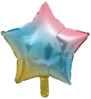 Gelukkige Verjaardag Gradiënt Kleur 16inch Brief Ballonnen 18 inch Hart Ster Ronde Folie Ballon Verjaardag Bruiloft Decor Speelgoed bal 5stk 18duim ster