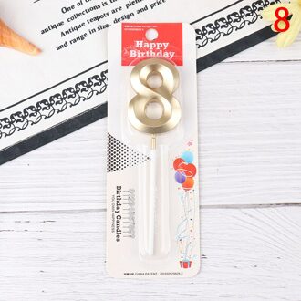 Gelukkige Verjaardag Kaarsen Party Decoraties 0-9 Nummer Kaarsen Cake Cupcake Topper RCHG1188-8