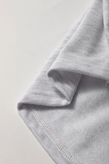 Gemêleerde Gebreide Pullover Sweatshirt Wit