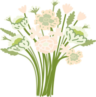 Gemengd boeket witte bloemen