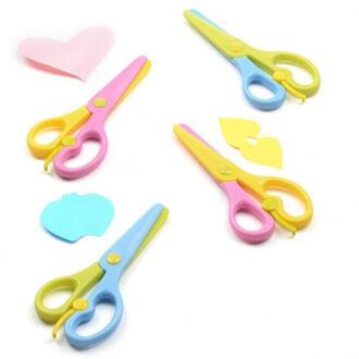 Gemengde Candy Kleur Mini Veiligheid Schaar Diy Papier Snijden Kaart Maken Tool Veiligheid Voor Kinderen Schaar School Briefpapier