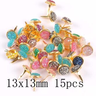 Gemengde Ronde Scrapbooking Versiering Fastener Brads Metalen Ambachten Voor Diy Handgemaakte Schoenen Decoratie c2583-15