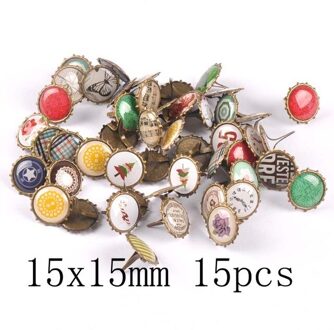 Gemengde Ronde Scrapbooking Versiering Fastener Brads Metalen Ambachten Voor Diy Handgemaakte Schoenen Decoratie c2583-8