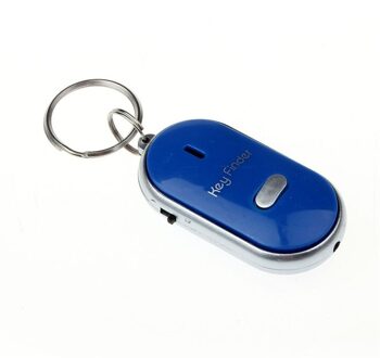 Gemixi Led Light Zaklamp Remote Sound Control Lost Key Finder Locator Sleutelhanger Creatieve Kleur Sleutelhanger 4.20 blauw
