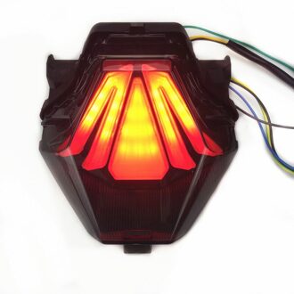 Gemodificeerde Motorfiets Led Rood Achterlicht Achterlicht Achterlicht Met Stop Brake Lamp Voor Yamaha Kawasaki R25 R3 MT-07 FZ-07 EXCITER150