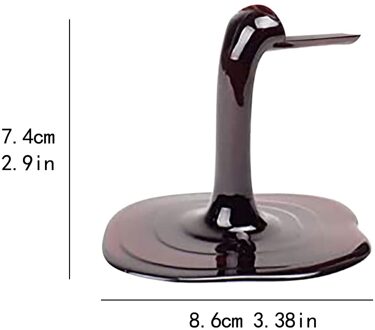 Gemorst Wijn Fles Houder, Rood En Goud Individualiteit En Creatieve Wijn Stand Bourgondië