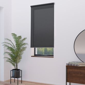 Gemotoriseerd Lichtdoorlatend Rolgordijn E-roll Antraciet 150x250cm