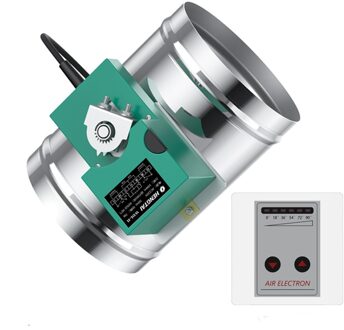 Gemotoriseerde Air Demper Elektrische Air Valve Met 16Nm 60S Intelligente Air Damper Actuator 5 Positie Controller & Hoek Schakelaar 220V 150mm