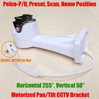 Gemotoriseerde Auto Pan Tilt Cctv Camera Beugel RS485 Preset Scanner P/T Horizontale Verticale Rotatie Outdoor Waterdicht Ondersteuning