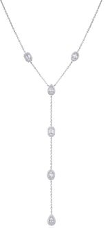 Gena.paris 'Gabriella' Dames 925 Sterling Zilveren Ketting - Zilver GC1580-W