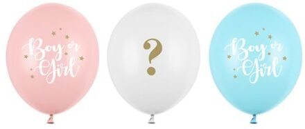 Gender Reveal Ballonnen Mix (50st) Multikleur - Print