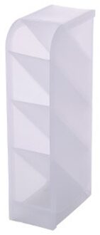 Geneigd Pen Houder Plastic Opbergdoos Transparante Multi-Raster Penhouder Opslag Creatieve Make Pennenhouder Desktop Kinderen Fo W