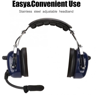 General Aviation Headset RA200 Pilot Headset Dual Plug Pilot Headphone 3.5mm Noise Reduction Headset for Pilots audifono