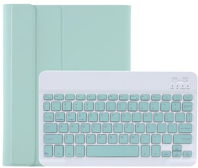 Generatie Bluetooth Wireless Tablet Keyboard Case Voor Ipad 11th Snoep Kleuren Met Stand & Pen Slot Tablet Toetsenbord licht groen