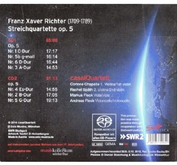 Genesis 1757 - Seven String Quartets Op. 5