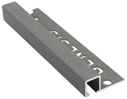 Genesis Hoekprofiel - Aluminium Grijs - 10x10mm 2,7m