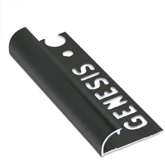 Genesis Hoekprofiel - Aluminium Zwart - 10x10x1mm 2,7m