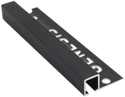 Genesis Hoekprofiel - Aluminium Zwart - 10x10x1mm 2,7m
