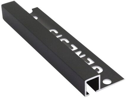 Genesis Hoekprofiel - Aluminium Zwart - 12x12x1,2mm 2,7m