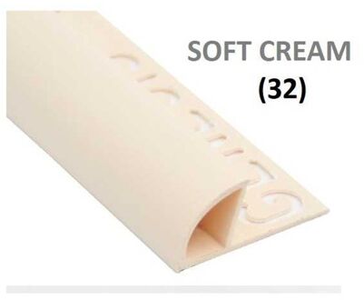 Genesis Hoekprofiel - Pvc Crème - 10x10mm 2,5m