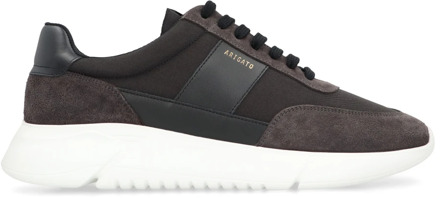 Genesis sneaker met leren details Zwart - 43