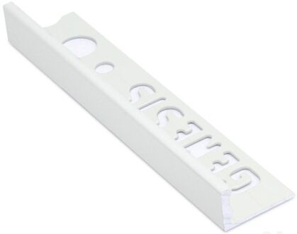 Genesis Tegelstrip esa100.01 aluminium recht wit 10mm