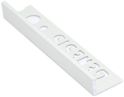 Genesis Tegelstrip esa120.01 aluminium recht wit 12mm