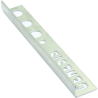 Genesis Tegelstrip RVS recht 10 mm -  RVS Prijs per 1 stuk.