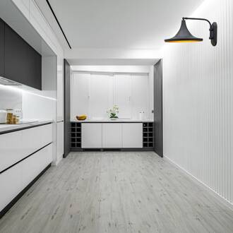 Genish wandlamp, zwart, breedte 30 cm, metaal, E27