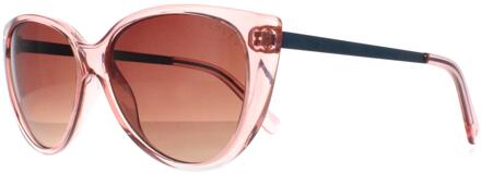 Genna 172 transparant roze bruine zonnebril - One Size