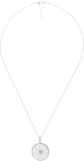 'Genoa' Dames 925 Sterling Zilveren Ketting met Hanger - Zilver ZH-7291