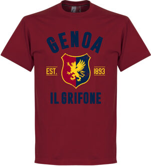 Genoa Established T-Shirt - Bordeaux Rood