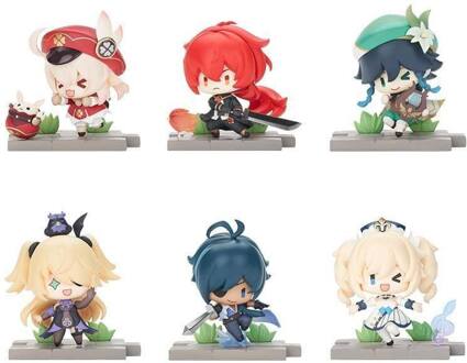 Genshin Impact Battle Scene Series Trading Figure 6-Pack Mondstadt Edition 5 cm