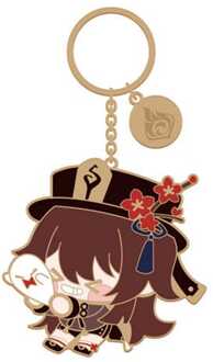 Genshin Impact Character Metal Keychain Hu Tao