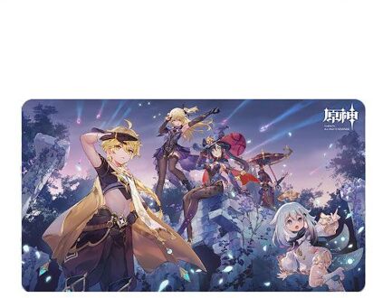 Genshin Impact Unreconciled Stars Mousepad Aether, Fischl, Mona, Paimon & Scaramouche 70 x 40 cm