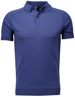 Genti Blauwe Polo Shirt - Heren Regular Fit Genti , Blue , Heren - 2Xl,M,3Xl