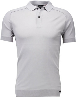 Genti Grijze Polo Shirt met CoolDry Kwaliteit Genti , Gray , Heren - 2Xl,Xl,L,M,3Xl