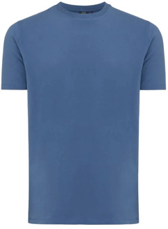 Genti Korte mouw T-shirt J9030-1202 Genti , Blue , Heren - 2Xl,Xl,L,M,S