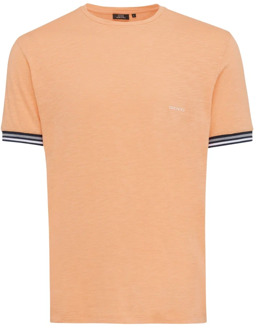 Genti Korte mouw T-shirt J9037-1222 Genti , Orange , Heren - 2Xl,Xl,M,S