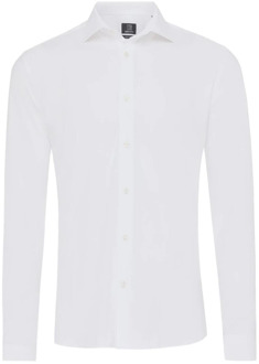 Genti Lange mouw overhemd Genti , White , Heren - L,M,S,5Xl,3Xl