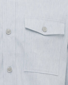 Genti Overshirt s4321-1850 Lichtblauw