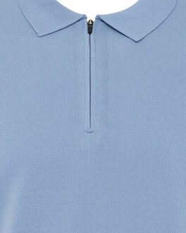Genti Polo met korte mouwen Blauw - L