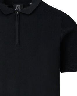 Genti Polo short sleeve Zwart - L