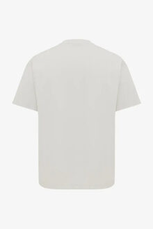 Genti Relaxed fit cotton tee off - maat M Wit